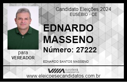 Candidato EDNARDO MASSENO 2024 - EUSÉBIO - Eleições