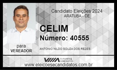 Candidato CELIM 2024 - ARATUBA - Eleições