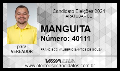 Candidato MANGUITA 2024 - ARATUBA - Eleições