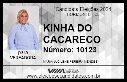 Candidato KINHA DO CACARECO 2024 - HORIZONTE - Eleições