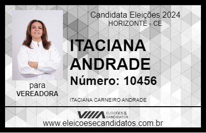 Candidato ITACIANA ANDRADE 2024 - HORIZONTE - Eleições