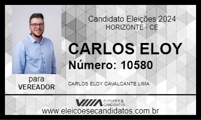 Candidato CARLOS ELOY 2024 - HORIZONTE - Eleições