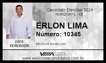 Candidato ERLON LIMA 2024 - HORIZONTE - Eleições