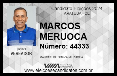 Candidato MARCOS MERUOCA 2024 - ARATUBA - Eleições