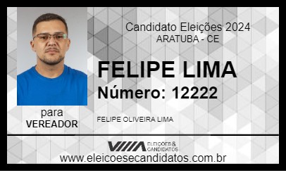 Candidato FELIPE LIMA 2024 - ARATUBA - Eleições