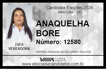 Candidato ANAQUELHA BORE 2024 - ARATUBA - Eleições