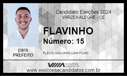 Candidato FLAVINHO 2024 - VÁRZEA ALEGRE - Eleições