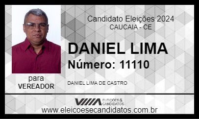 Candidato DANIEL LIMA 2024 - CAUCAIA - Eleições