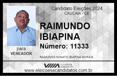 Candidato RAIMUNDO IBIAPINA 2024 - CAUCAIA - Eleições