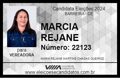 Candidato MARCIA REJANE 2024 - BARREIRA - Eleições