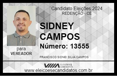 Candidato SIDNEY CAMPOS 2024 - REDENÇÃO - Eleições