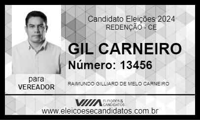 Candidato GIL CARNEIRO 2024 - REDENÇÃO - Eleições