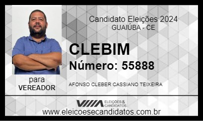 Candidato CLEBIM 2024 - GUAIÚBA - Eleições