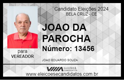 Candidato JOAO DA PAROCHA 2024 - BELA CRUZ - Eleições