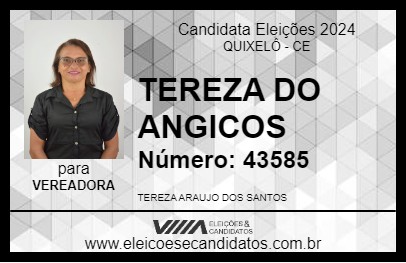 Candidato TEREZA DO ANGICOS 2024 - QUIXELÔ - Eleições