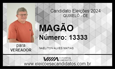 Candidato MAGÃO 2024 - QUIXELÔ - Eleições