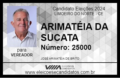 Candidato ARIMATÉIA DA SUCATA 2024 - LIMOEIRO DO NORTE - Eleições