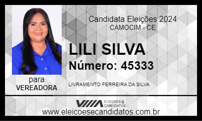 Candidato LILI SILVA 2024 - CAMOCIM - Eleições