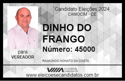 Candidato DINHO DO FRANGO 2024 - CAMOCIM - Eleições