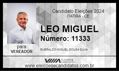 Candidato LEO MIGUEL 2024 - ITATIRA - Eleições