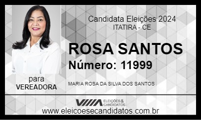 Candidato ROSA SANTOS 2024 - ITATIRA - Eleições