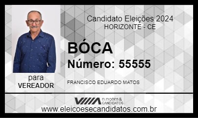 Candidato BÓCA 2024 - HORIZONTE - Eleições