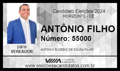 Candidato ANTÔNIO FILHO 2024 - HORIZONTE - Eleições