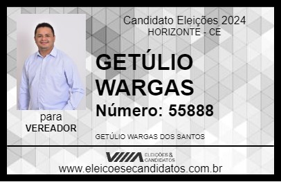 Candidato GETÚLIO WARGAS 2024 - HORIZONTE - Eleições