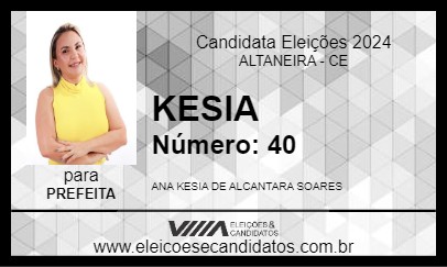 Candidato KESIA 2024 - ALTANEIRA - Eleições