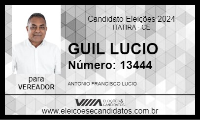 Candidato GUIL LUCIO 2024 - ITATIRA - Eleições