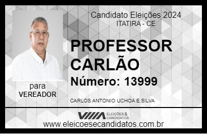 Candidato PROFESSOR CARLÃO 2024 - ITATIRA - Eleições