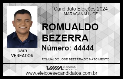 Candidato ROMUALDO BEZERRA 2024 - MARACANAÚ - Eleições