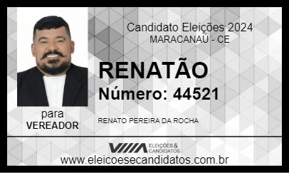 Candidato RENATÃO 2024 - MARACANAÚ - Eleições