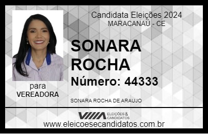 Candidato SONARA ROCHA 2024 - MARACANAÚ - Eleições