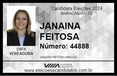 Candidato JANAINA FEITOSA 2024 - MARACANAÚ - Eleições