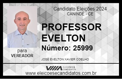 Candidato PROFESSOR EVELTON 2024 - CANINDÉ - Eleições