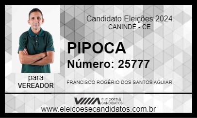 Candidato PIPOCA 2024 - CANINDÉ - Eleições