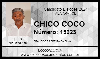 Candidato CHICO COCO 2024 - ABAIARA - Eleições