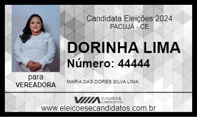 Candidato DORINHA LIMA 2024 - PACUJÁ - Eleições