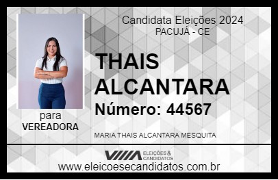 Candidato THAIS ALCÂNTARA 2024 - PACUJÁ - Eleições