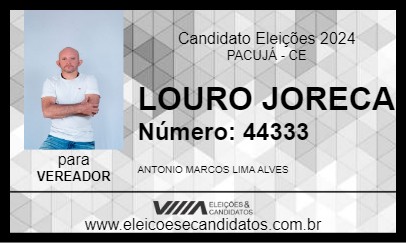 Candidato LOURO DO JORECA 2024 - PACUJÁ - Eleições