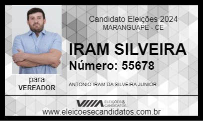 Candidato IRAM SILVEIRA 2024 - MARANGUAPE - Eleições