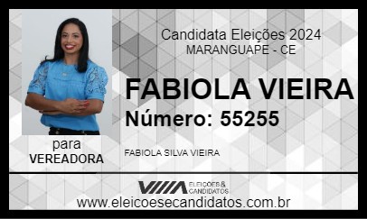 Candidato FABIOLA VIEIRA 2024 - MARANGUAPE - Eleições