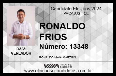 Candidato RONALDO FRIOS 2024 - PACAJUS - Eleições