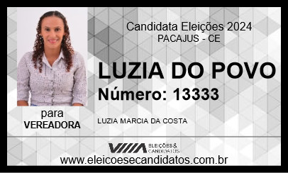 Candidato LUZIA DO POVO 2024 - PACAJUS - Eleições