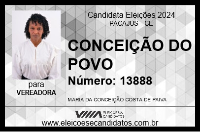 Candidato CONCEIÇÃO DO POVO 2024 - PACAJUS - Eleições