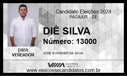 Candidato DIÊ SILVA 2024 - PACAJUS - Eleições