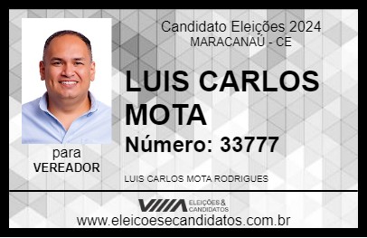 Candidato LUIS CARLOS MOTA 2024 - MARACANAÚ - Eleições