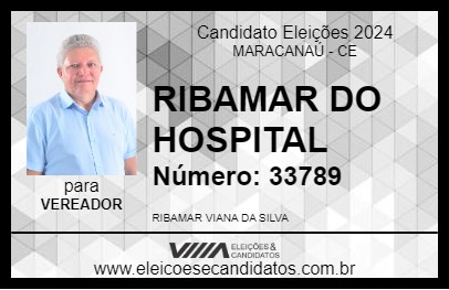 Candidato RIBAMAR DO HOSPITAL 2024 - MARACANAÚ - Eleições