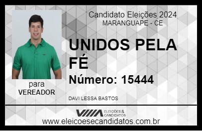 Candidato UNIDOS PELA FÉ 2024 - MARANGUAPE - Eleições